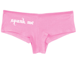 Spank Me - Goth Font - Pink Boy Short