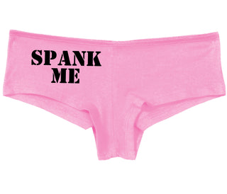 Spank Me. Stencil Design - Pink Boy Short