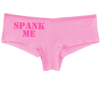 Spank Me. Stencil Design - Pink Boy Short
