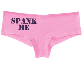 Spank Me. Stencil Design - Pink Boy Short
