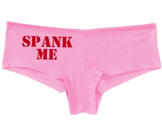 Spank Me. Stencil Design - Pink Boy Short