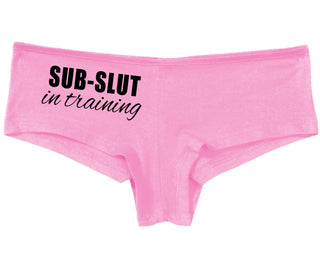 Sub Slut In Training - Pink Boy Short