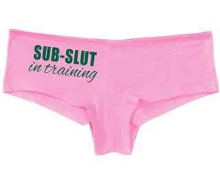 Sub Slut In Training - Pink Boy Short