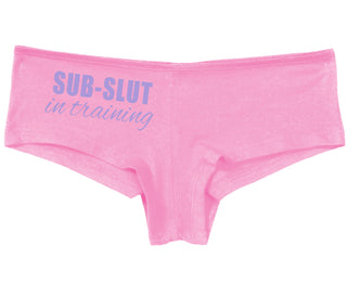 Sub Slut In Training - Pink Boy Short
