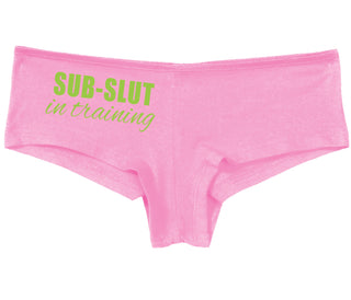 Sub Slut In Training - Pink Boy Short