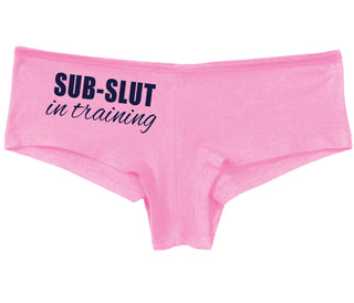 Sub Slut In Training - Pink Boy Short