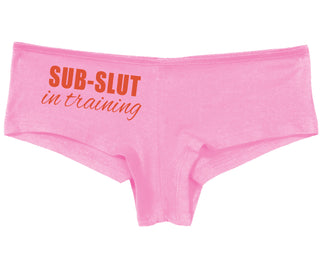 Sub Slut In Training - Pink Boy Short