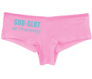 Sub Slut In Training - Pink Boy Short