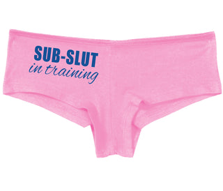 Sub Slut In Training - Pink Boy Short