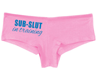 Sub Slut In Training - Pink Boy Short