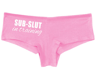 Sub Slut In Training - Pink Boy Short