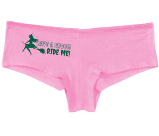 Save A Broom - Ride Me - Witch - Pink Boy Short