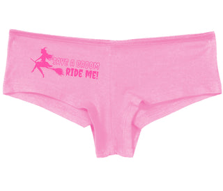 Save A Broom - Ride Me - Witch - Pink Boy Short