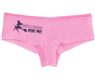 Save A Broom - Ride Me - Witch - Pink Boy Short