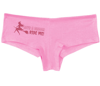 Save A Broom - Ride Me - Witch - Pink Boy Short