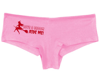 Save A Broom - Ride Me - Witch - Pink Boy Short