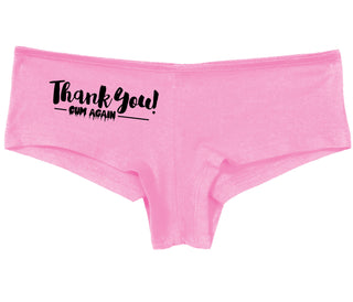 Thank You Cum Again - Pink Boy Short