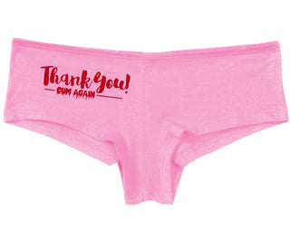 Thank You Cum Again - Pink Boy Short