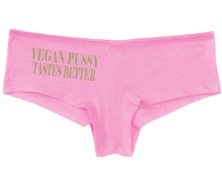 Vegan Pussy Tastes Better - Pink Boy Short