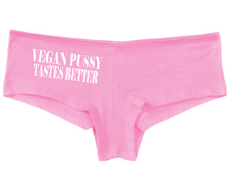 Vegan Pussy Tastes Better - Pink Boy Short