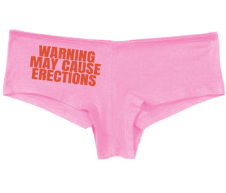 Warning May Cause Erections - Pink Boy Short