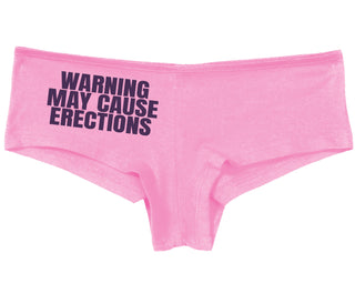 Warning May Cause Erections - Pink Boy Short