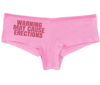 Warning May Cause Erections - Pink Boy Short