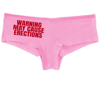 Warning May Cause Erections - Pink Boy Short