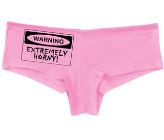 Warning Extremely Horny - Pink Boy Short
