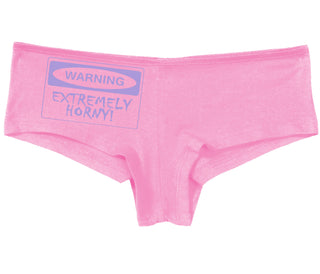 Warning Extremely Horny - Pink Boy Short