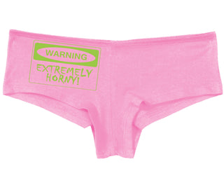 Warning Extremely Horny - Pink Boy Short