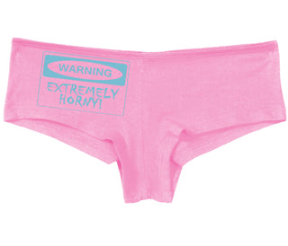 Warning Extremely Horny - Pink Boy Short