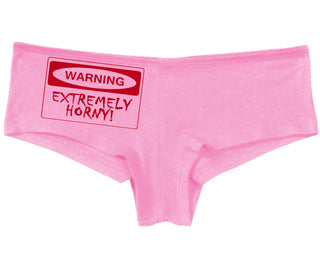 Warning Extremely Horny - Pink Boy Short