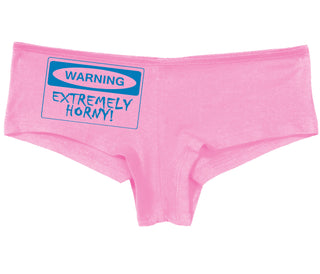 Warning Extremely Horny - Pink Boy Short