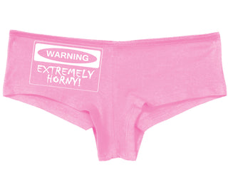 Warning Extremely Horny - Pink Boy Short