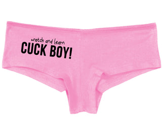 Watch And Learn Cuck Boy - Pink Boy Short
