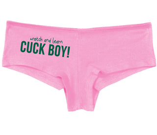 Watch And Learn Cuck Boy - Pink Boy Short