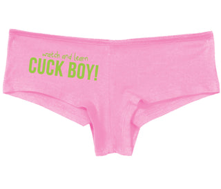 Watch And Learn Cuck Boy - Pink Boy Short