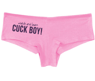 Watch And Learn Cuck Boy - Pink Boy Short