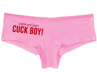 Watch And Learn Cuck Boy - Pink Boy Short