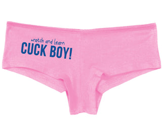 Watch And Learn Cuck Boy - Pink Boy Short