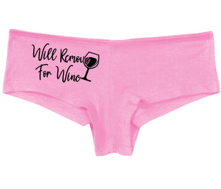 Will Remove For Wine - Pink Boy Short