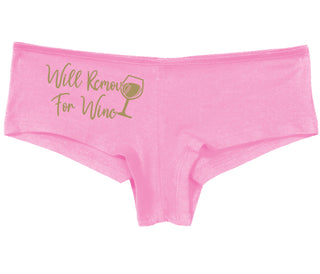 Will Remove For Wine - Pink Boy Short