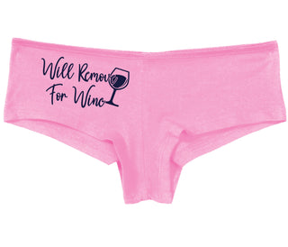 Will Remove For Wine - Pink Boy Short