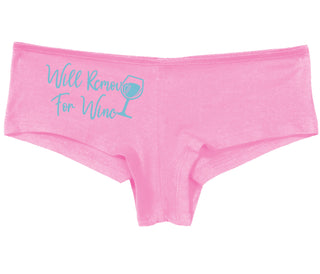 Will Remove For Wine - Pink Boy Short