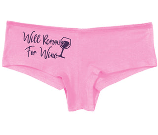 Will Remove For Wine - Pink Boy Short