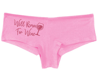Will Remove For Wine - Pink Boy Short