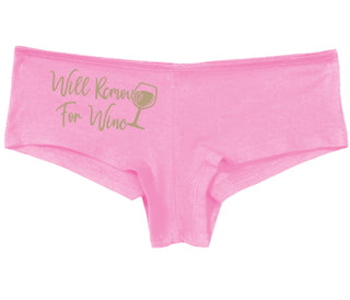 Will Remove For Wine - Pink Boy Short