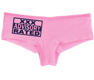 XXX Rated  Advisory Warning - Pink Boy Short