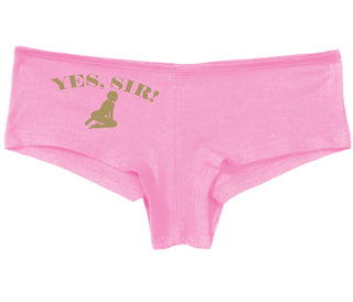 Yes Sir - Submissive Woman - Pink Boy Short